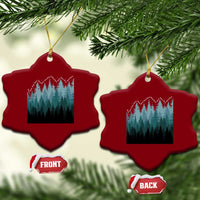 Hoa Hoa Hoa Ceramic Ornament Twilight Lover Pine Forest Cozy - Wonder Print Shop