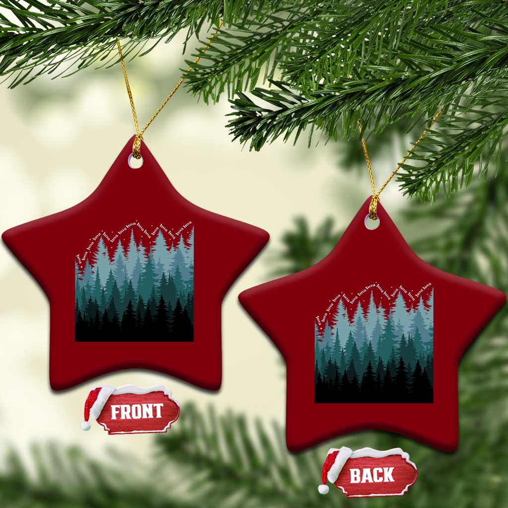 Hoa Hoa Hoa Ceramic Ornament Twilight Lover Pine Forest Cozy - Wonder Print Shop