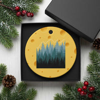 Hoa Hoa Hoa Ceramic Ornament Twilight Lover Pine Forest Cozy - Wonder Print Shop