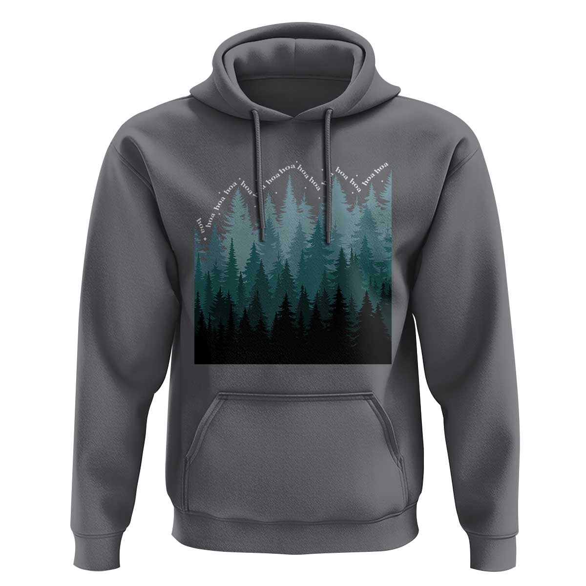 Hoa Hoa Hoa Hoodie Twilight Lover Pine Forest Cozy - Wonder Print Shop