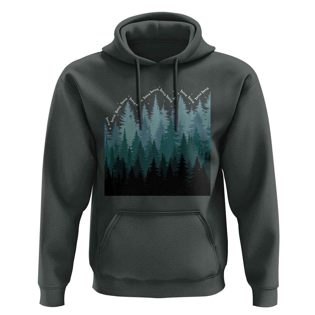 Hoa Hoa Hoa Hoodie Twilight Lover Pine Forest Cozy - Wonder Print Shop