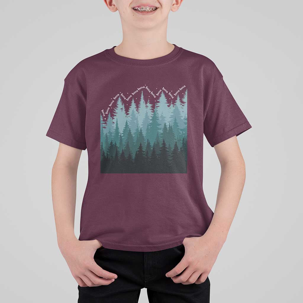 Hoa Hoa Hoa T Shirt For Kid Twilight Lover Pine Forest Cozy - Wonder Print Shop