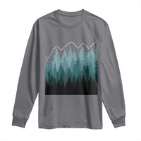 Hoa Hoa Hoa Long Sleeve Shirt Twilight Lover Pine Forest Cozy - Wonder Print Shop