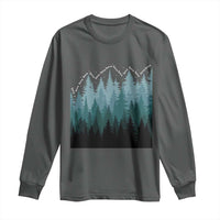 Hoa Hoa Hoa Long Sleeve Shirt Twilight Lover Pine Forest Cozy - Wonder Print Shop