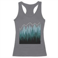 Hoa Hoa Hoa Racerback Tank Top Twilight Lover Pine Forest Cozy - Wonder Print Shop