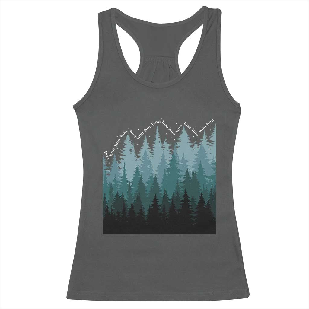 Hoa Hoa Hoa Racerback Tank Top Twilight Lover Pine Forest Cozy - Wonder Print Shop
