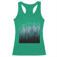 Hoa Hoa Hoa Racerback Tank Top Twilight Lover Pine Forest Cozy - Wonder Print Shop