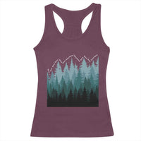 Hoa Hoa Hoa Racerback Tank Top Twilight Lover Pine Forest Cozy - Wonder Print Shop