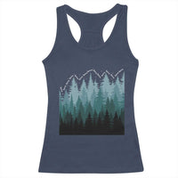 Hoa Hoa Hoa Racerback Tank Top Twilight Lover Pine Forest Cozy - Wonder Print Shop
