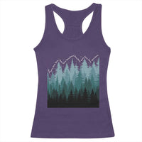 Hoa Hoa Hoa Racerback Tank Top Twilight Lover Pine Forest Cozy - Wonder Print Shop