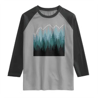 Hoa Hoa Hoa Raglan Shirt Twilight Lover Pine Forest Cozy - Wonder Print Shop