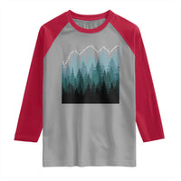 Hoa Hoa Hoa Raglan Shirt Twilight Lover Pine Forest Cozy - Wonder Print Shop