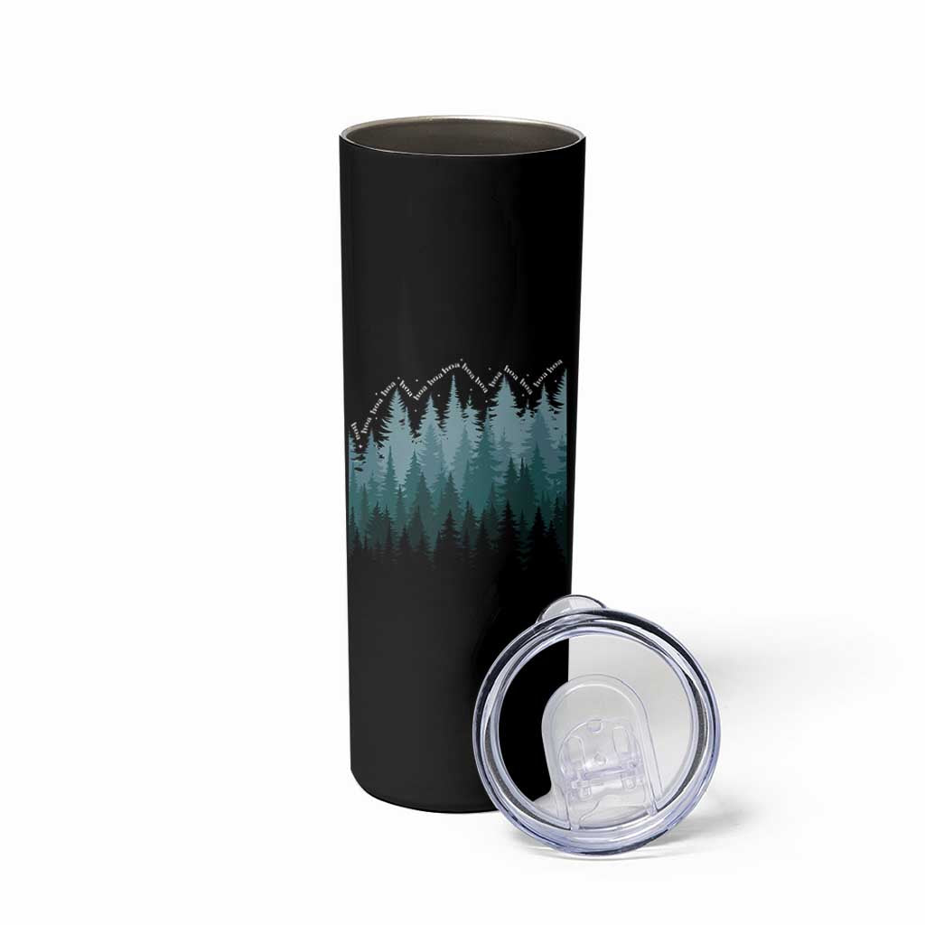 Hoa Hoa Hoa Skinny Tumbler Twilight Lover Pine Forest Cozy - Wonder Print Shop