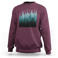 Hoa Hoa Hoa Sweatshirt Twilight Lover Pine Forest Cozy - Wonder Print Shop