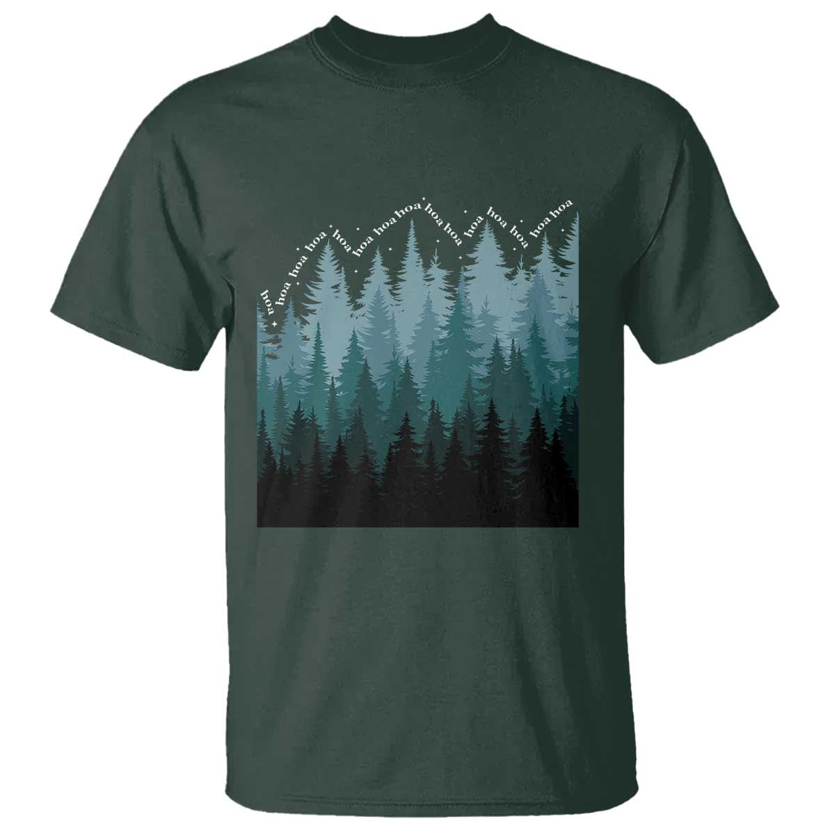 Hoa Hoa Hoa T Shirt Twilight Lover Pine Forest Cozy - Wonder Print Shop