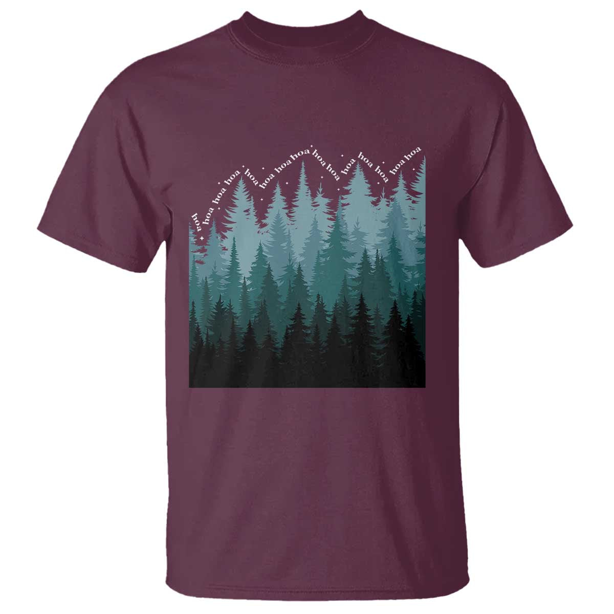 Hoa Hoa Hoa T Shirt Twilight Lover Pine Forest Cozy - Wonder Print Shop