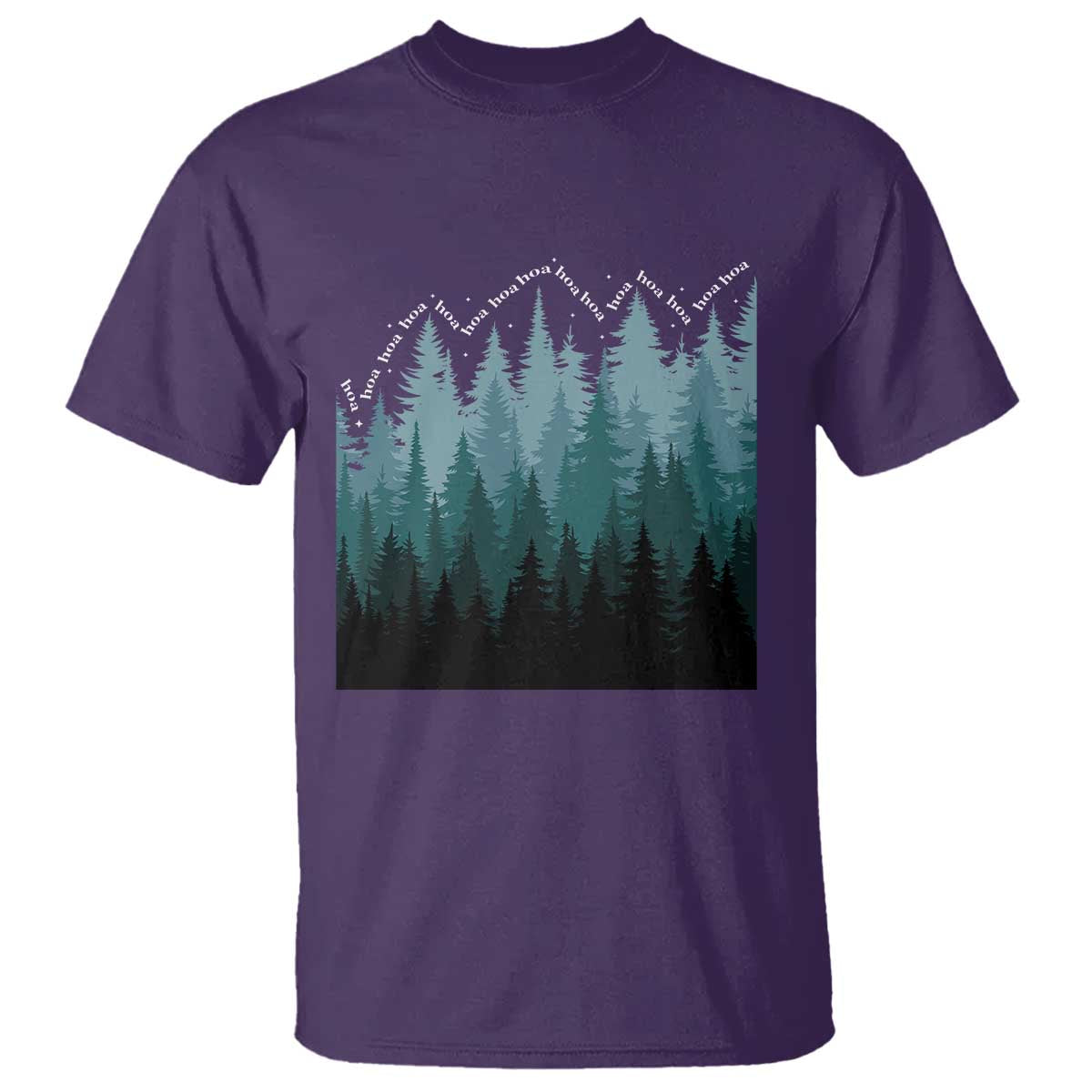 Hoa Hoa Hoa T Shirt Twilight Lover Pine Forest Cozy - Wonder Print Shop