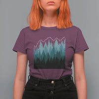 Hoa Hoa Hoa T Shirt For Women Twilight Lover Pine Forest Cozy - Wonder Print Shop