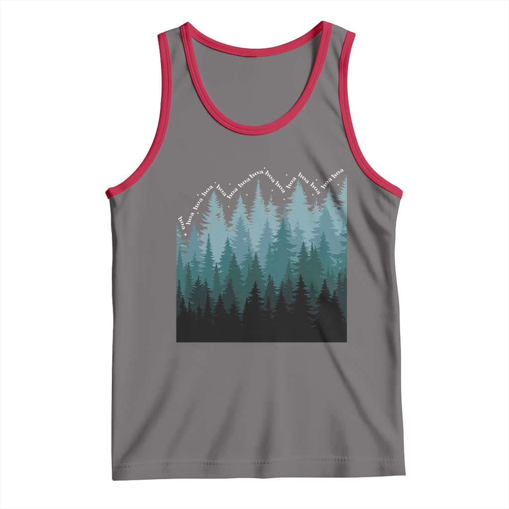 Hoa Hoa Hoa Tank Top Twilight Lover Pine Forest Cozy - Wonder Print Shop