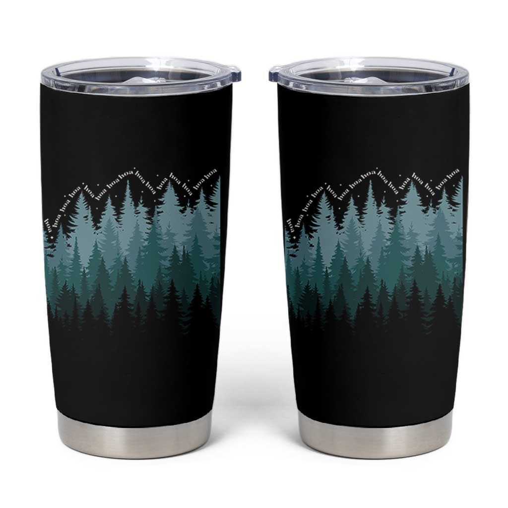 Hoa Hoa Hoa Tumbler Cup Twilight Lover Pine Forest Cozy - Wonder Print Shop