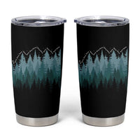Hoa Hoa Hoa Tumbler Cup Twilight Lover Pine Forest Cozy - Wonder Print Shop
