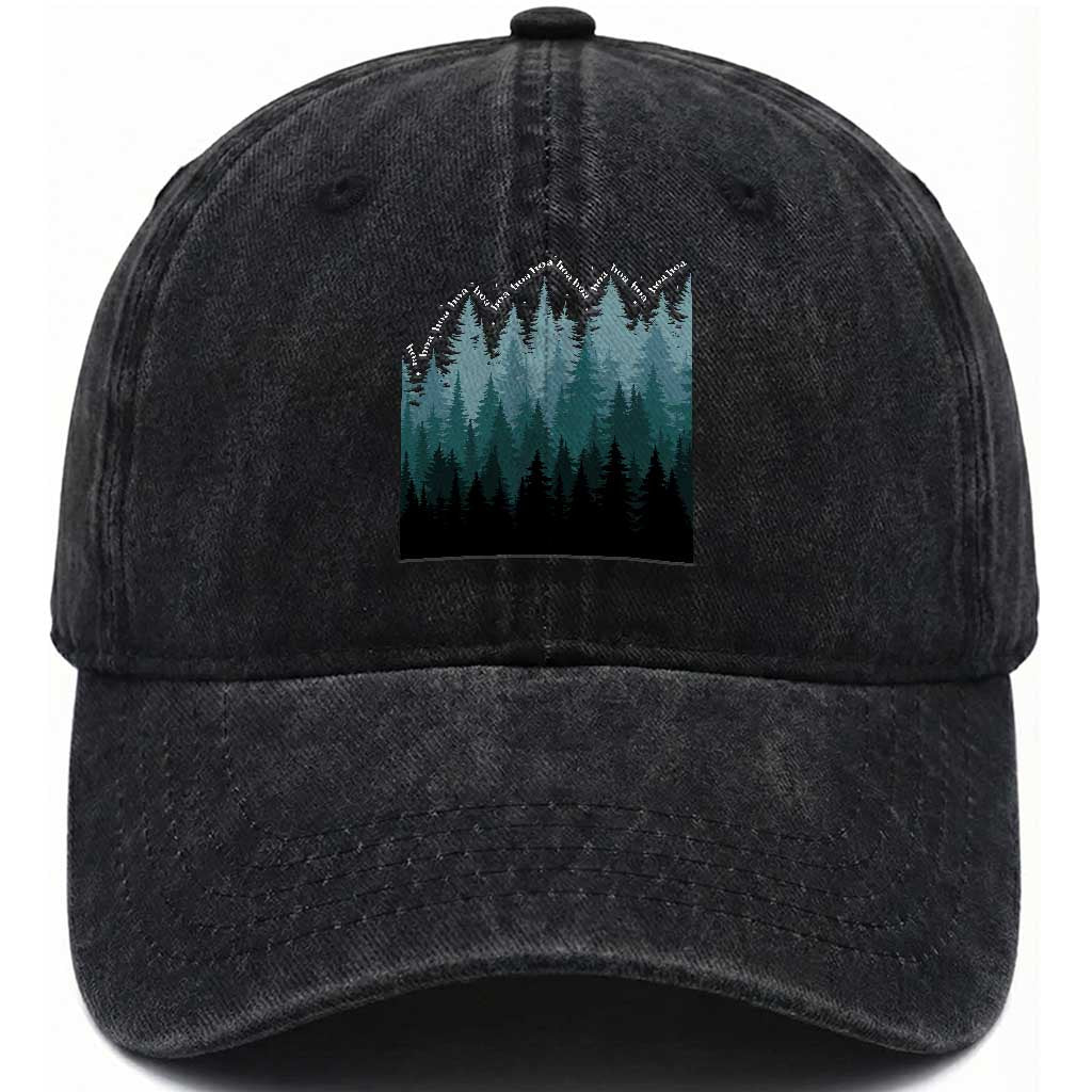 Hoa Hoa Hoa Washed Cotton Baseball Cap Twilight Lover Pine Forest Cozy