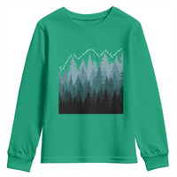 Hoa Hoa Hoa Youth Sweatshirt Twilight Lover Pine Forest Cozy - Wonder Print Shop