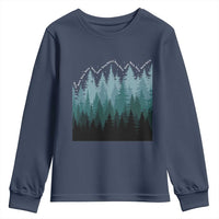 Hoa Hoa Hoa Youth Sweatshirt Twilight Lover Pine Forest Cozy - Wonder Print Shop