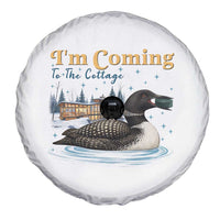 I Am Coming To The Cottage Spare Tire Cover Stupid Canadian Wolf Bird