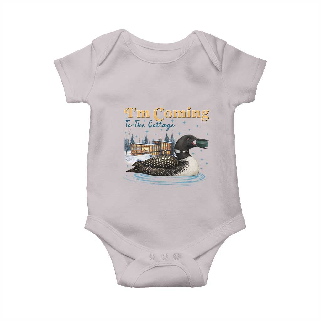 I Am Coming To The Cottage Baby Onesie Stupid Canadian Wolf Bird