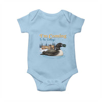 I Am Coming To The Cottage Baby Onesie Stupid Canadian Wolf Bird