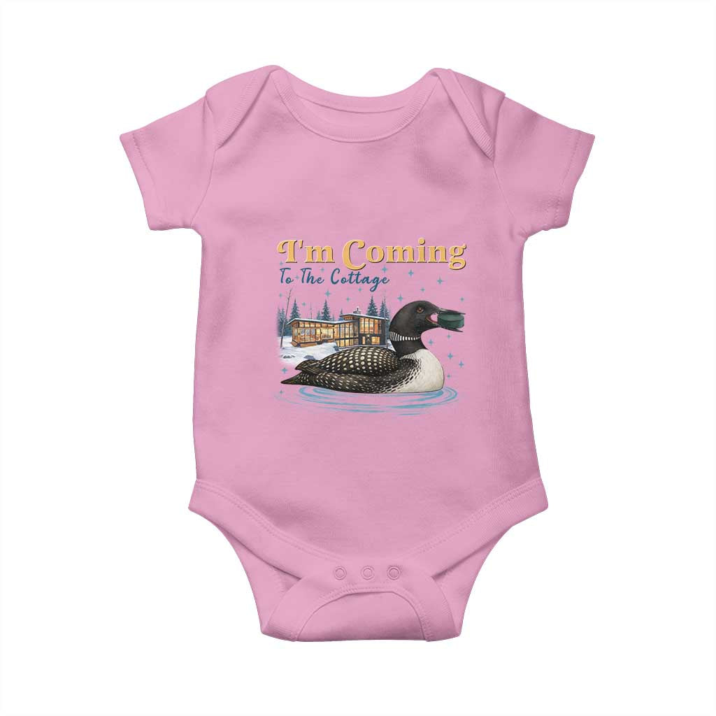 I Am Coming To The Cottage Baby Onesie Stupid Canadian Wolf Bird