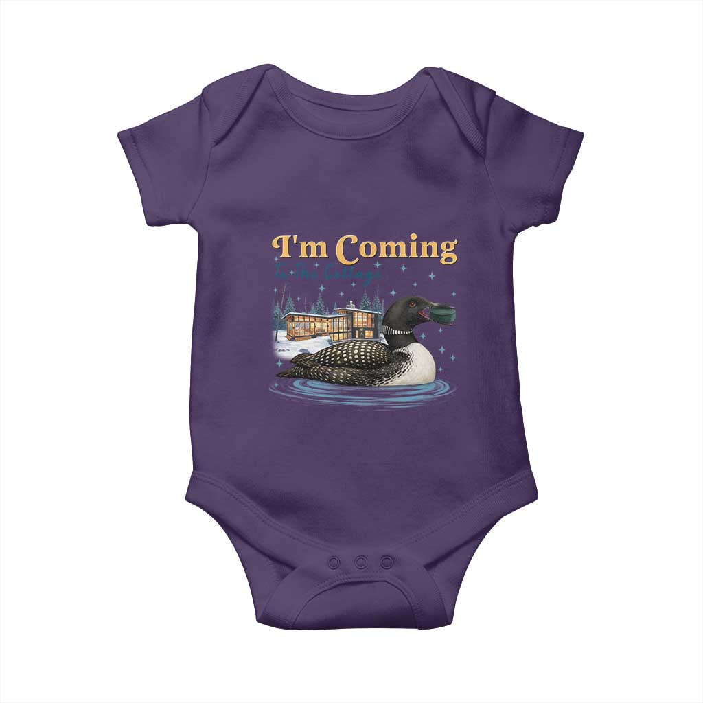 I Am Coming To The Cottage Baby Onesie Stupid Canadian Wolf Bird