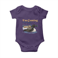 I Am Coming To The Cottage Baby Onesie Stupid Canadian Wolf Bird