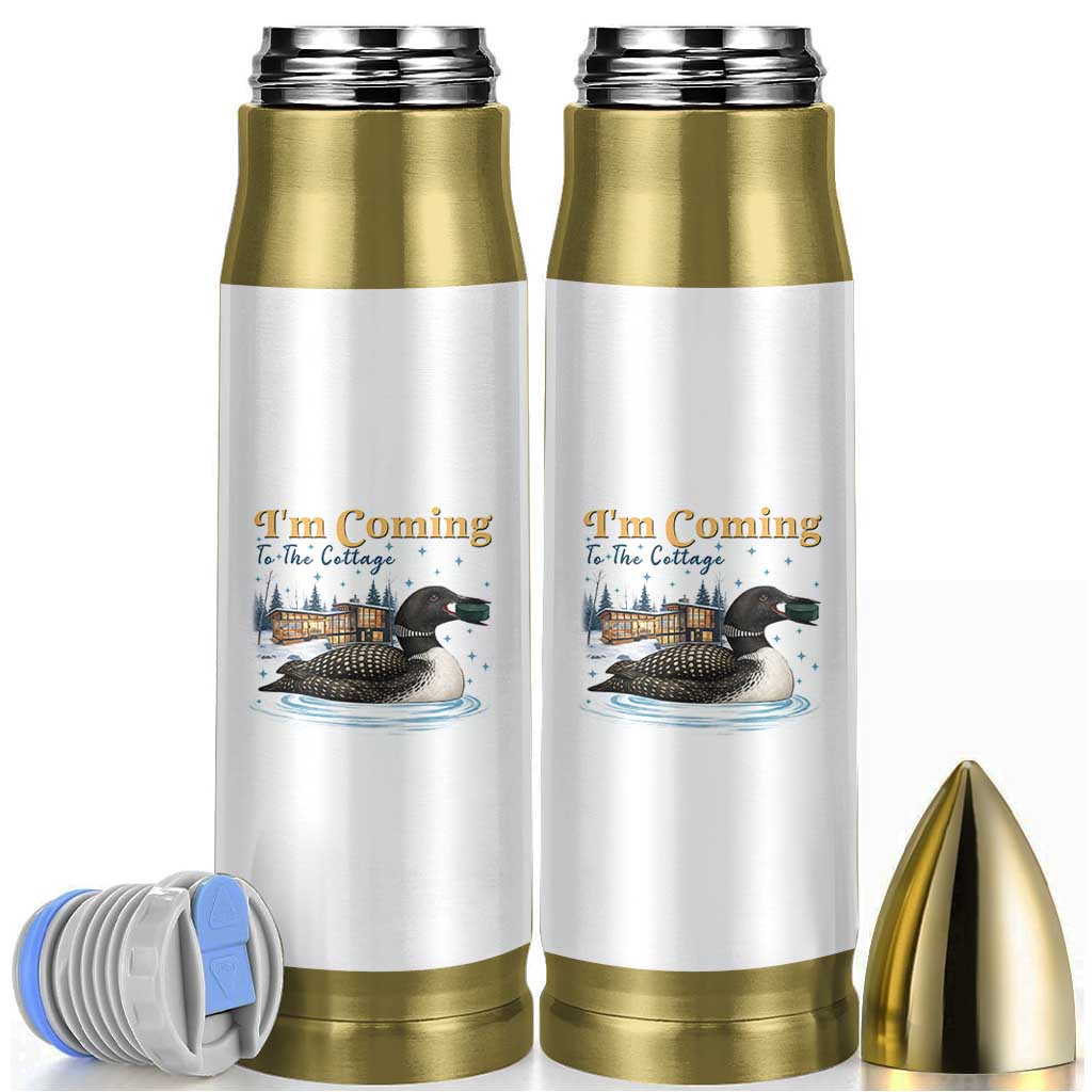 I Am Coming To The Cottage Bullet Tumbler Stupid Canadian Wolf Bird