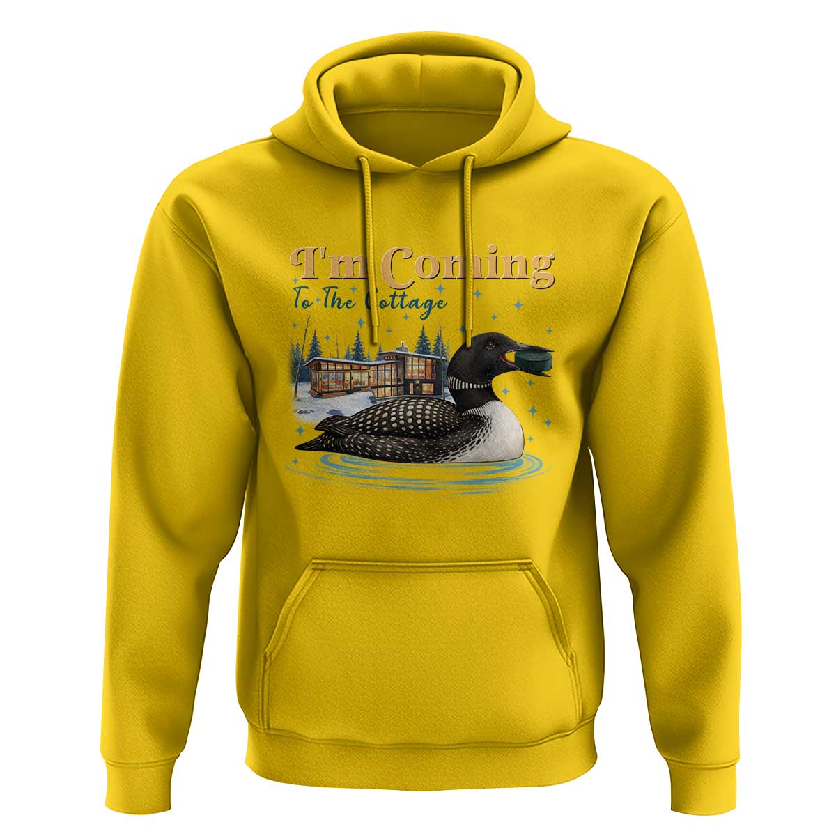 I Am Coming To The Cottage Hoodie Stupid Canadian Wolf Bird