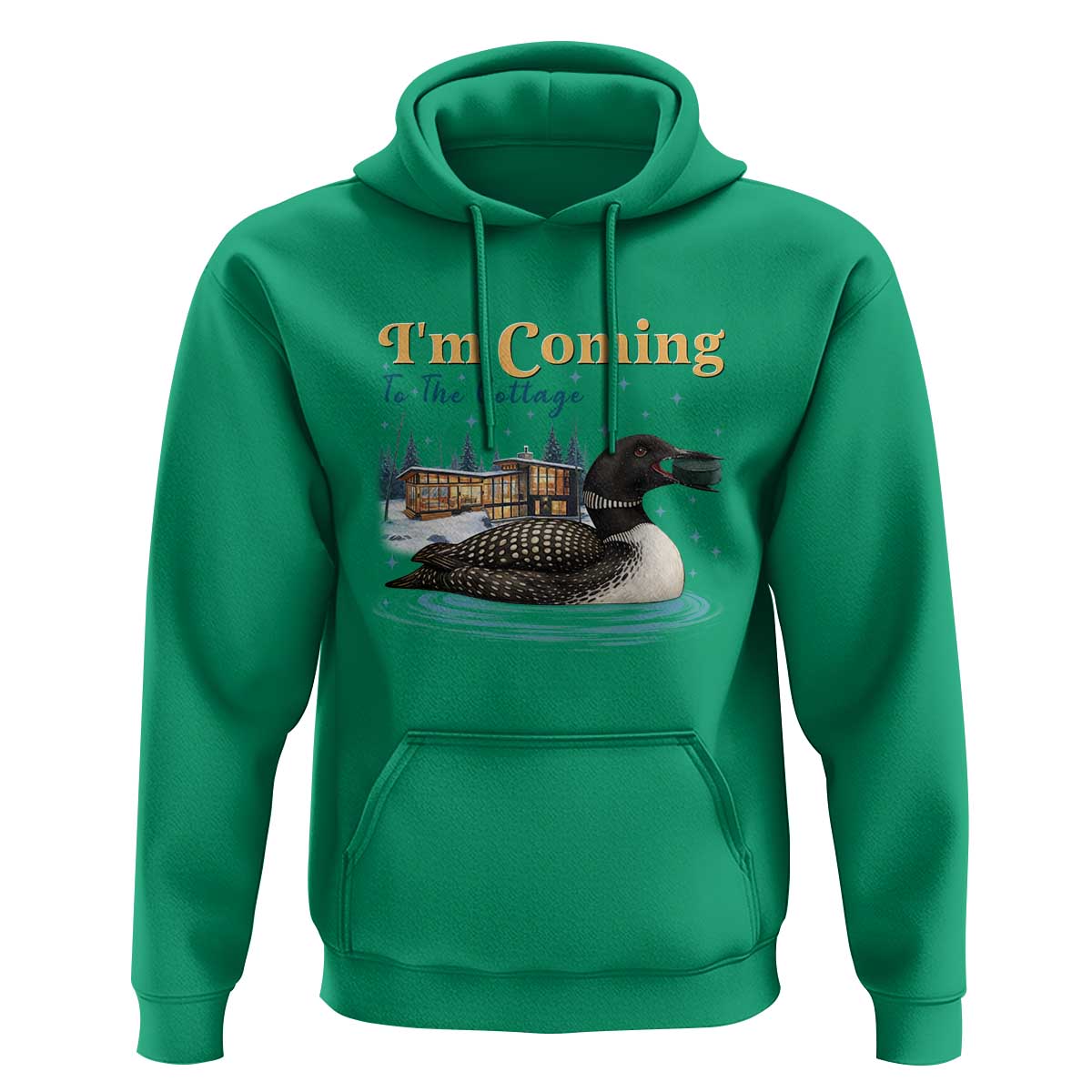 I Am Coming To The Cottage Hoodie Stupid Canadian Wolf Bird