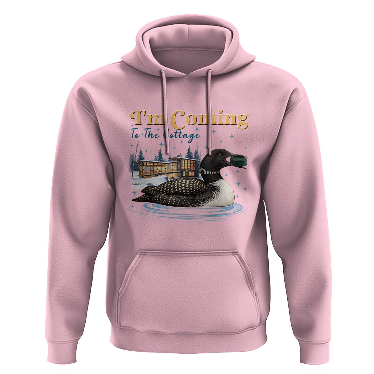 I Am Coming To The Cottage Hoodie Stupid Canadian Wolf Bird