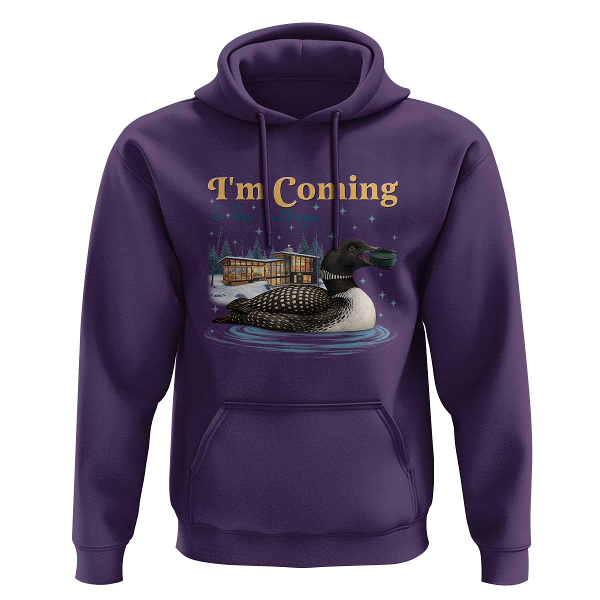 I Am Coming To The Cottage Hoodie Stupid Canadian Wolf Bird