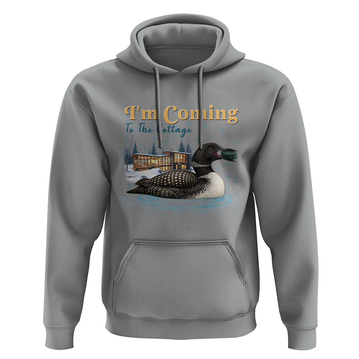 I Am Coming To The Cottage Hoodie Stupid Canadian Wolf Bird