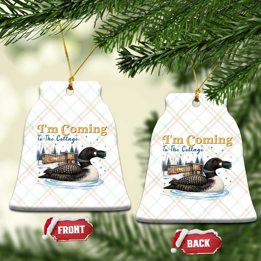 I Am Coming To The Cottage Ceramic Ornament Stupid Canadian Wolf Bird