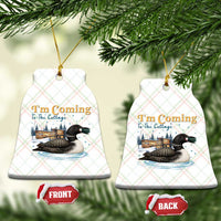 I Am Coming To The Cottage Ceramic Ornament Stupid Canadian Wolf Bird