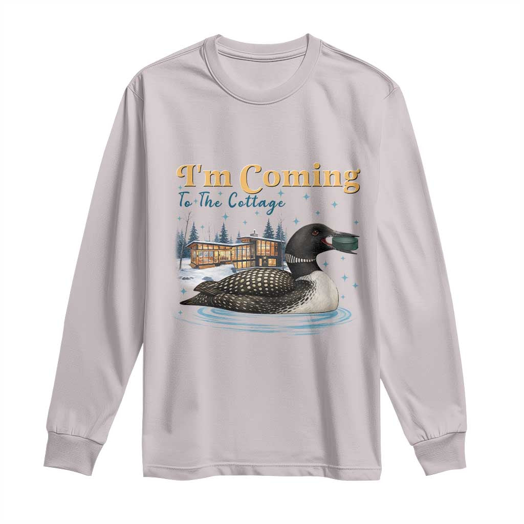 I Am Coming To The Cottage Long Sleeve Shirt Stupid Canadian Wolf Bird