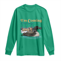 I Am Coming To The Cottage Long Sleeve Shirt Stupid Canadian Wolf Bird