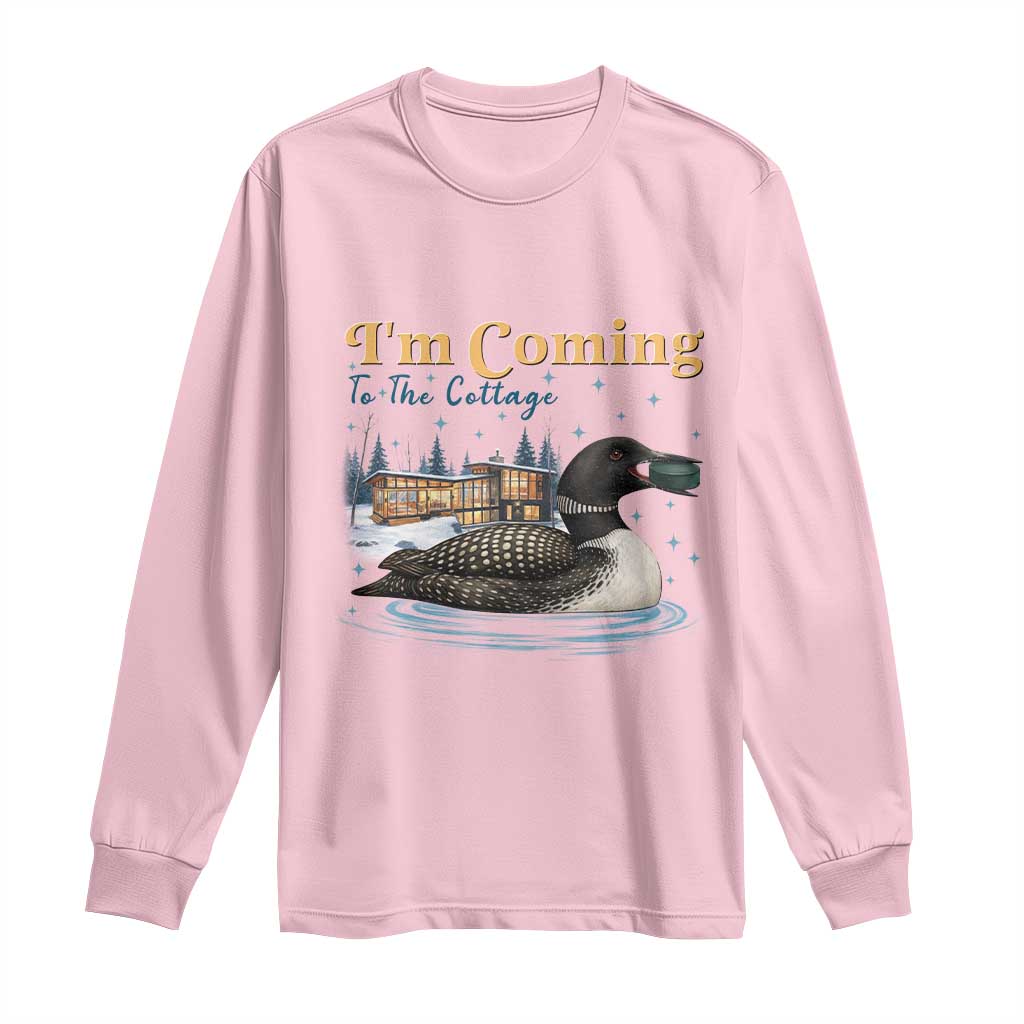 I Am Coming To The Cottage Long Sleeve Shirt Stupid Canadian Wolf Bird