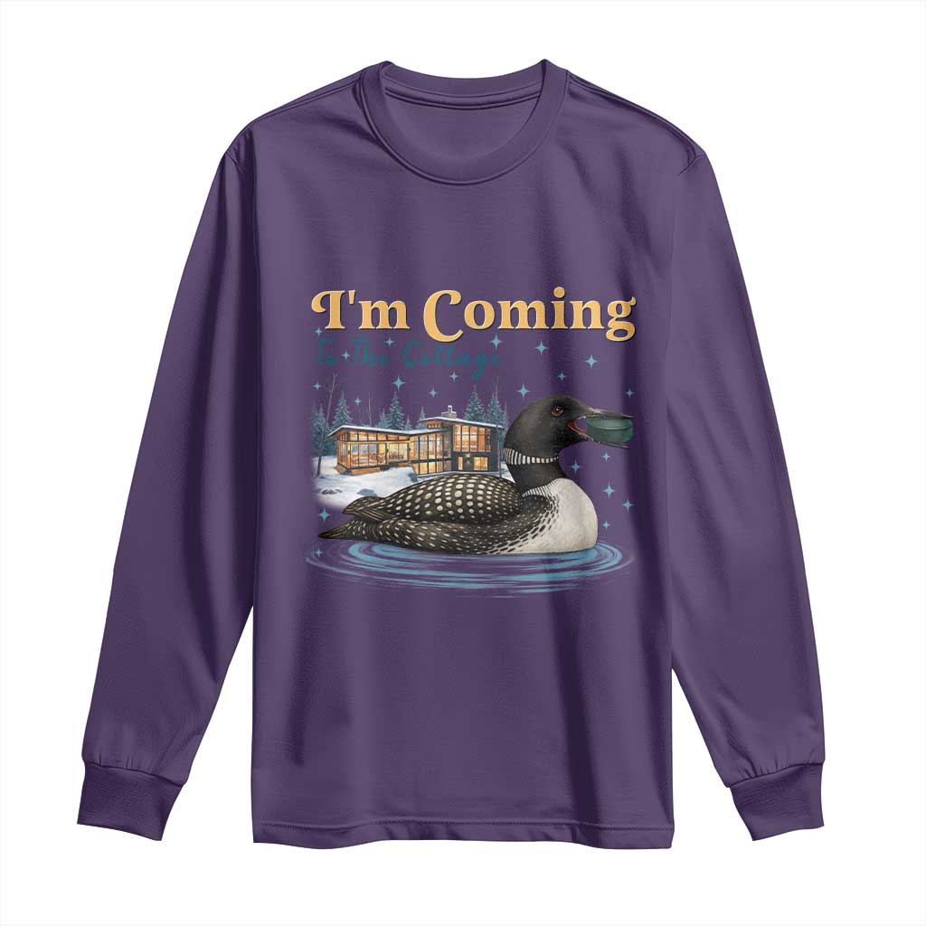 I Am Coming To The Cottage Long Sleeve Shirt Stupid Canadian Wolf Bird