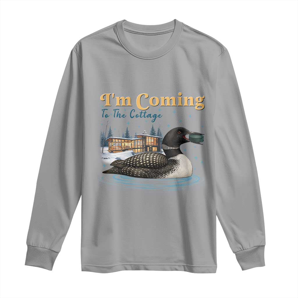 I Am Coming To The Cottage Long Sleeve Shirt Stupid Canadian Wolf Bird