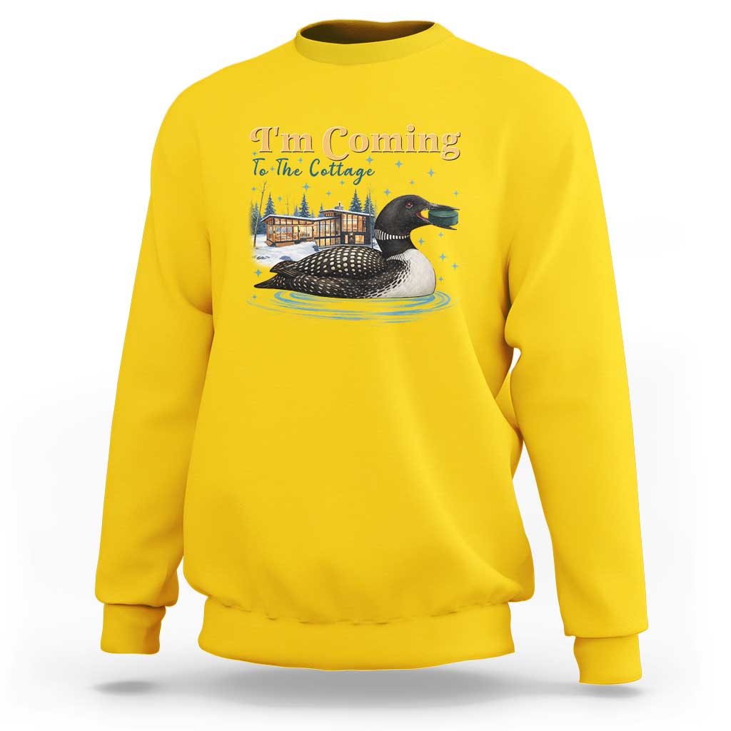 I Am Coming To The Cottage Sweatshirt Stupid Canadian Wolf Bird