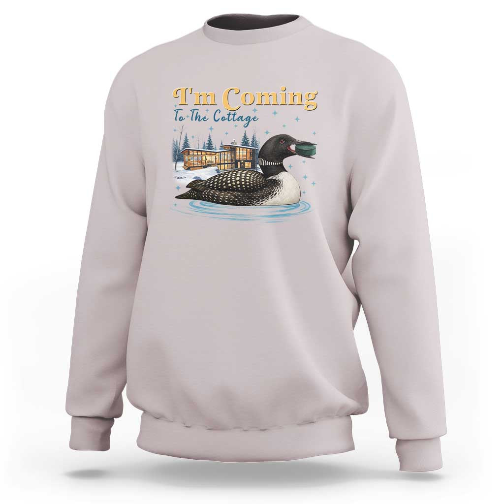 I Am Coming To The Cottage Sweatshirt Stupid Canadian Wolf Bird