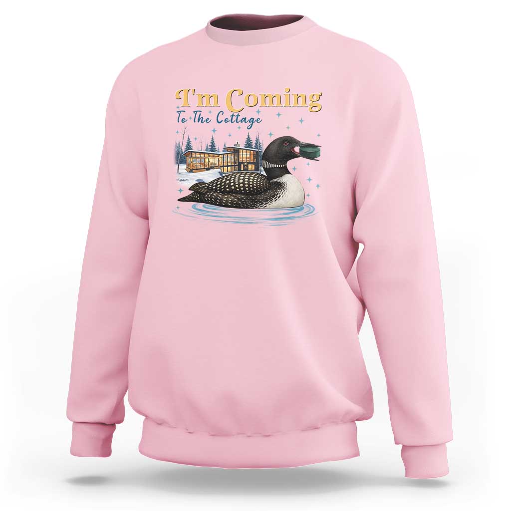 I Am Coming To The Cottage Sweatshirt Stupid Canadian Wolf Bird